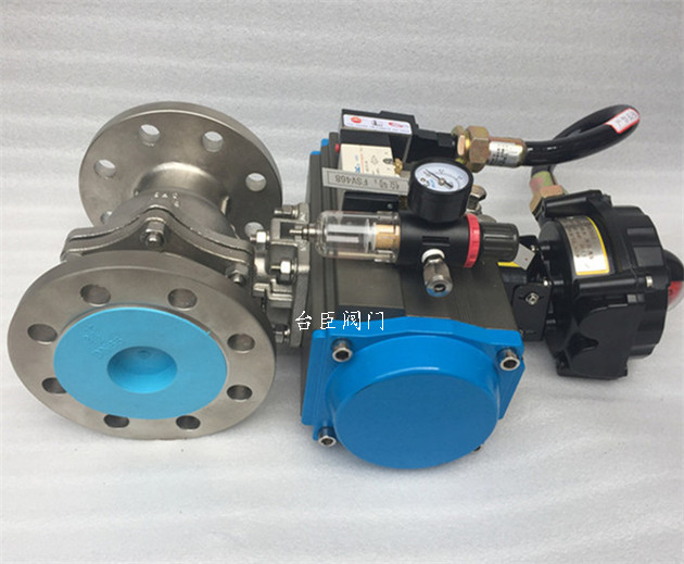 氣動Ｏ型切斷球閥實物圖片