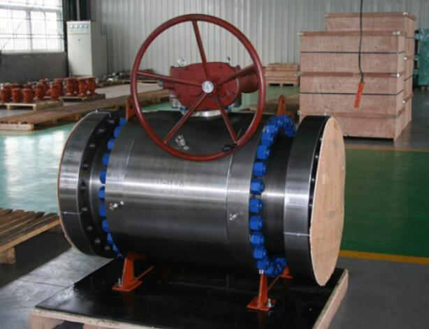 美標(biāo)固定式球閥圖片 渦輪傳動(dòng)固定式球閥實(shí)物圖