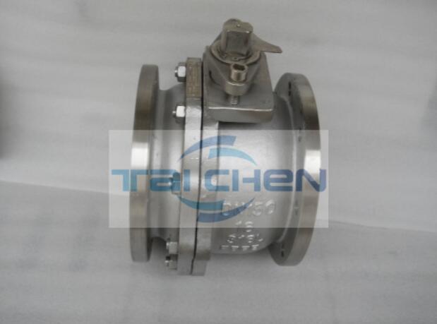 超短型法蘭球閥圖片 Q41F不銹鋼對(duì)夾式球閥照片