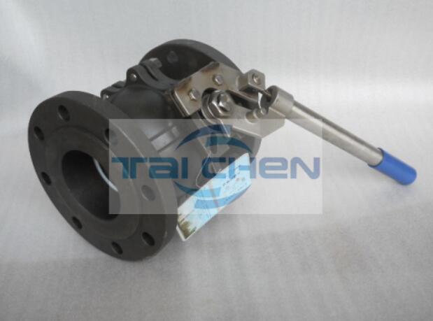 碳鋼彈簧自動歸位球閥照片 法蘭彈簧自動手柄球閥結構圖紙