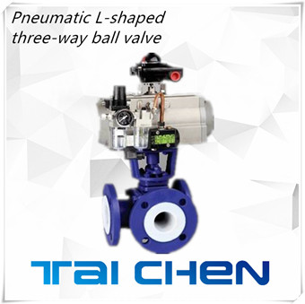 氣動(dòng)L型三通球閥圖片