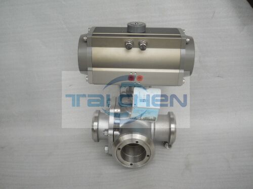 氣動(dòng)焊接三通球閥