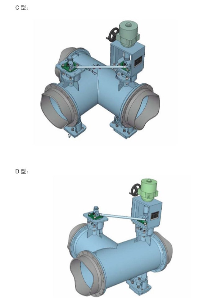 大口徑電動(dòng)三通蝶閥 大口徑電動(dòng)三通蝶閥